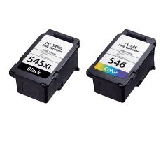 Genuine Canon Ink Cartridges: PG545XL/CL546 & PG545/CL546XL For