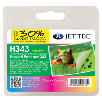 Refilled Multipack High Capacity HP 343 Ink Cartridges (2 Pack)