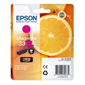 Original Epson 33xl Magenta Ink Cartridge (T3363 Oranges)