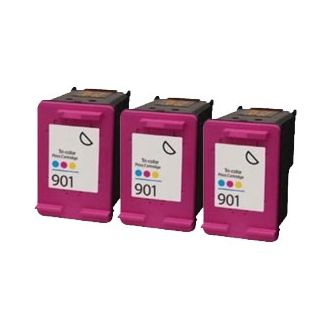 HP901XL Colour Ink Cartridges Refill - 3 Pack