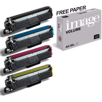 Brother TN247 Toner Cartridges Multipack Replacement with Free Paper (High Capacity)