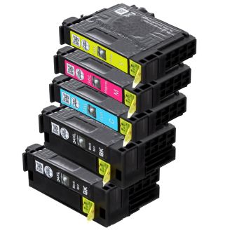 Compatible Multipack Epson 34XL Ink Cartridges - 5 Pack