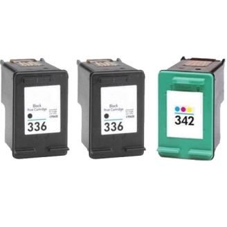Refilled Multipack High Capacity HP 336 HP 343 Ink Cartridges (3 Pack)