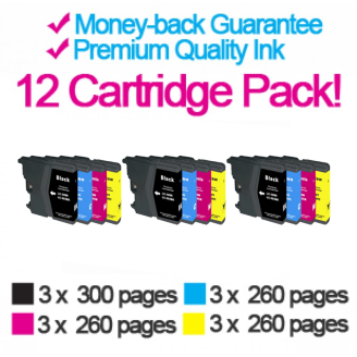 Compatible Brother LC985 INK - 12 Pack