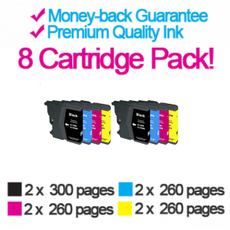 Compatible Brother LC985 INK - 8 Pack
