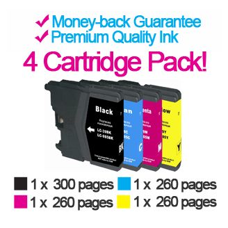 Compatible Brother LC985 ink - 4 Pack