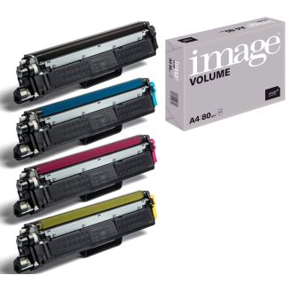 Brother TN243 Toner Cartridges Multipack Replacement with Free Paper