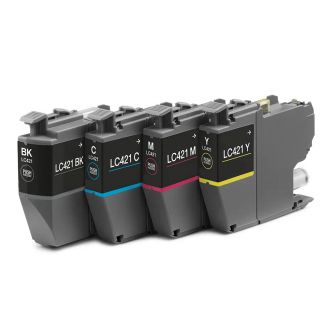 Brother LC421XL Ink Cartridges Replacement - 4 Pack