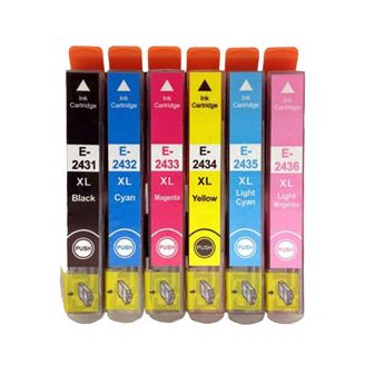 Compatible Multipack Epson 24XL Ink Cartridges (T2428 Elephant) - 6 Pack