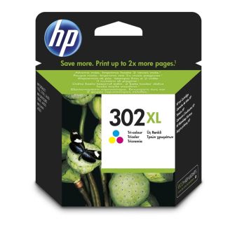 Original High Capacity HP 302XL Colour Ink Cartridge