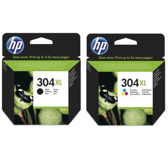 Original High Capacity HP 304XL Multipack Ink Cartridges
