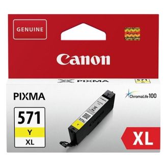 Original Pixma Canon 571 Yellow Ink Cartridge (CLI 571XL)