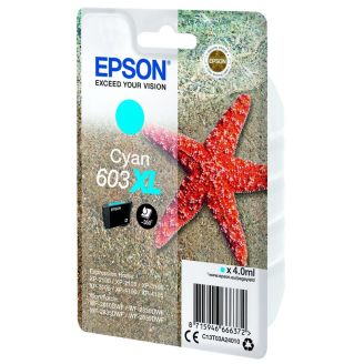 Original Epson 603XL Cyan Ink Cartridge (Starfish)