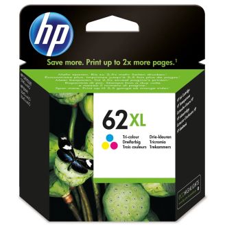 Original High Capacity HP 62XL Colour Ink Cartridge
