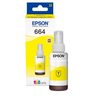 Original Epson 664 Yellow Ink Bottle (T6644)