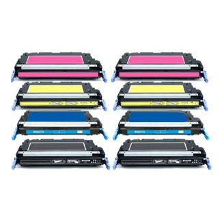 Compatible Multipack HP 501A and HP 502A Toner Cartridges (Q6470/1/2/3A) (8 Pack)