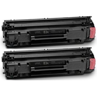 Compatible HP 83A Black Toner Cartridge (CF283A) - 2 Pack