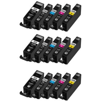 Compatible Multipack Canon CLi-526 & PGi-525 Ink Cartridges - 15 Pack