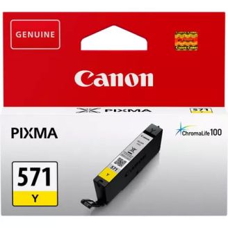 Original Pixma Canon 571 Yellow Ink Cartridge (CLI 571)