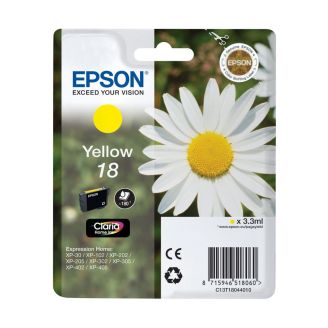 Original Epson 18 Yellow Ink Cartridge