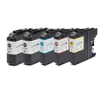 Brother LC223 Ink Cartridges Replacement - 5 Pack