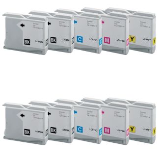 Compatible Multipack Brother LC970 / LC1000 Ink Cartridges - 10 pack