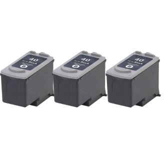 Canon Ink 40 Cartridges Replacement Refills (PG 40XL) - 3 Pack