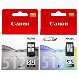 Original High Capacity Canon PG-512 / CL-513 Multipack Ink Cartridges
