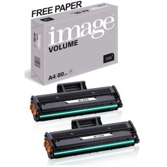 Samsung MLT D101S Toner Cartridge Replacement with Free Paper - 2 Pack