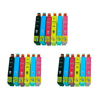 Compatible Epson T0797 Ink - 18 Pack
