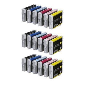 Compatible Multipack Epson T0807 Ink Cartridges (Hummingbird) - 18 Pack